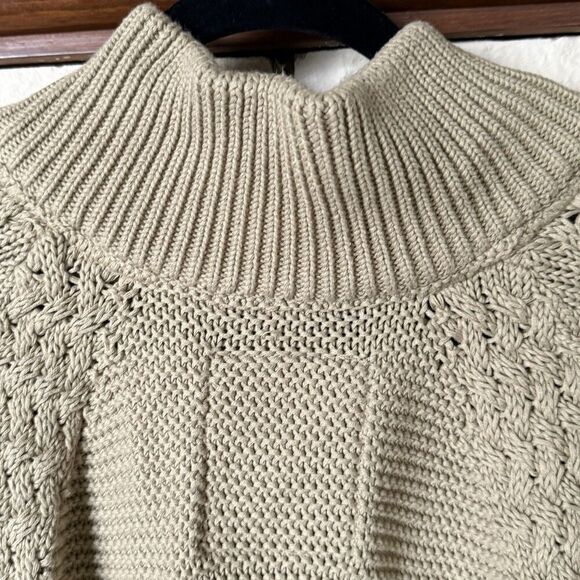 VTG Parish Nation E05-2006 NY Fisherman Cardigan Mens Large Cream Cable Knit - Picture 12 of 12
